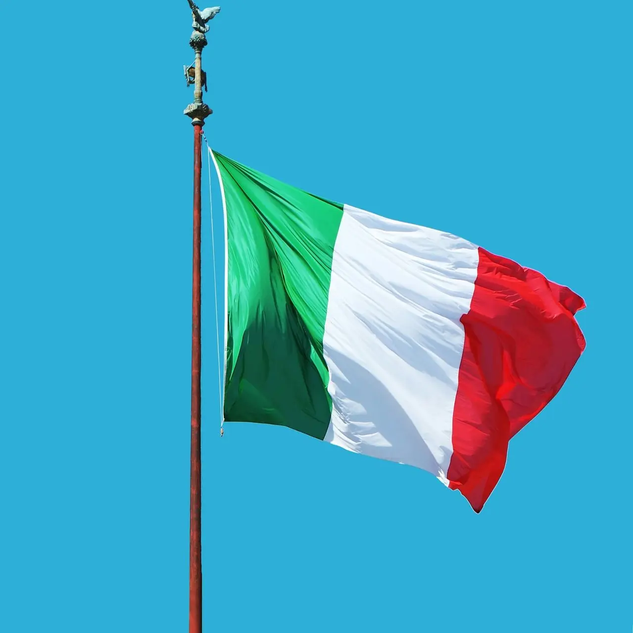 white, red, and green flag
